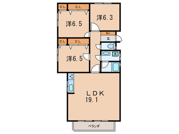 リノヴェール本山の物件間取画像